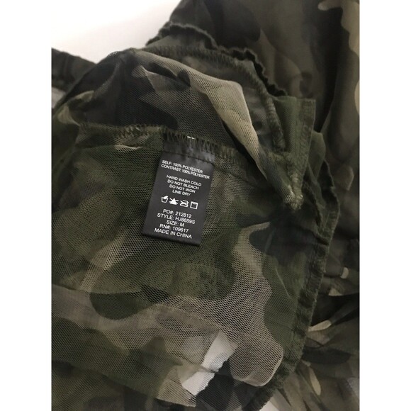 Shinestar Women’s Camo Print Mesh Army Hooded Jacket Size M - Picture 9 of 9